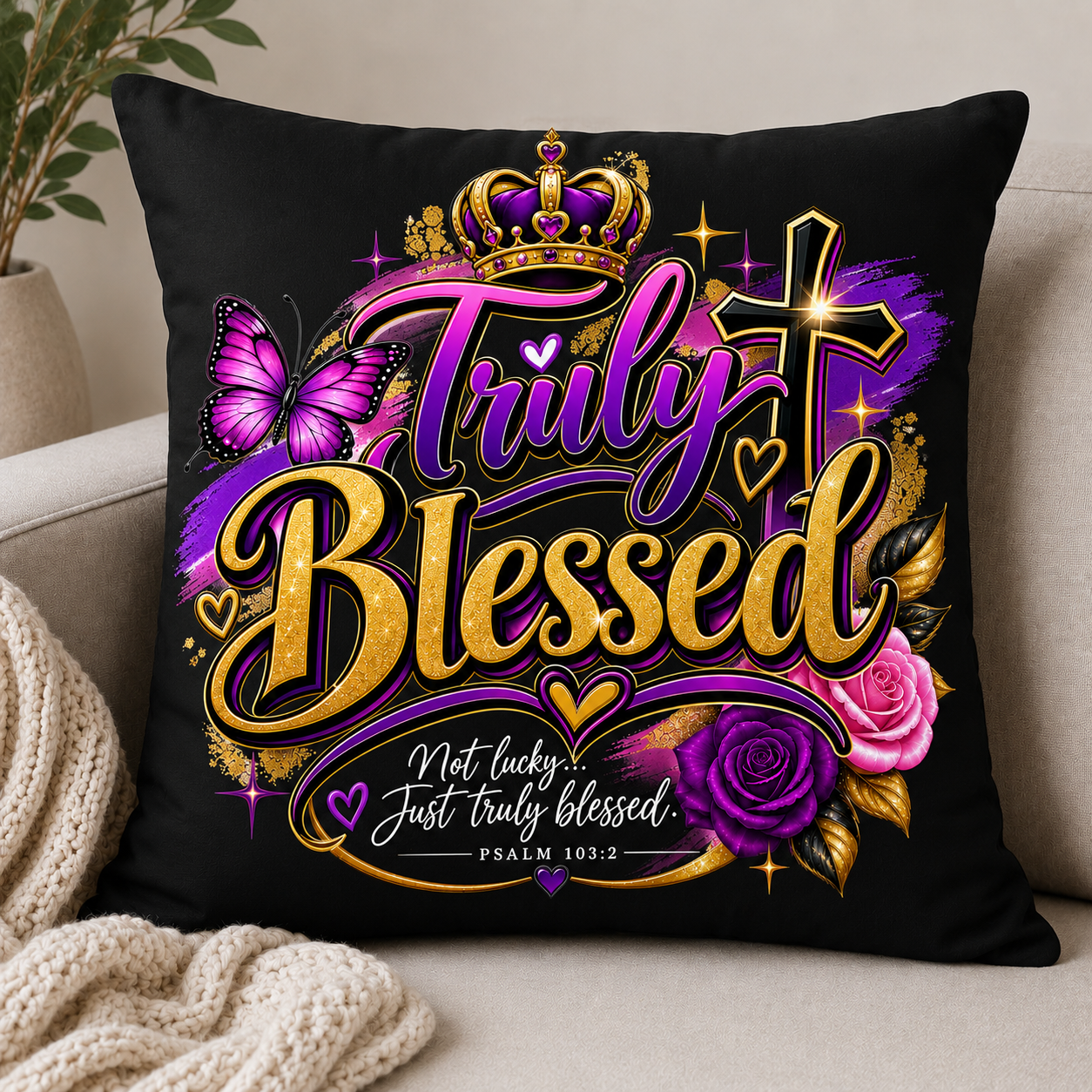 T.Blessed Pillow Case