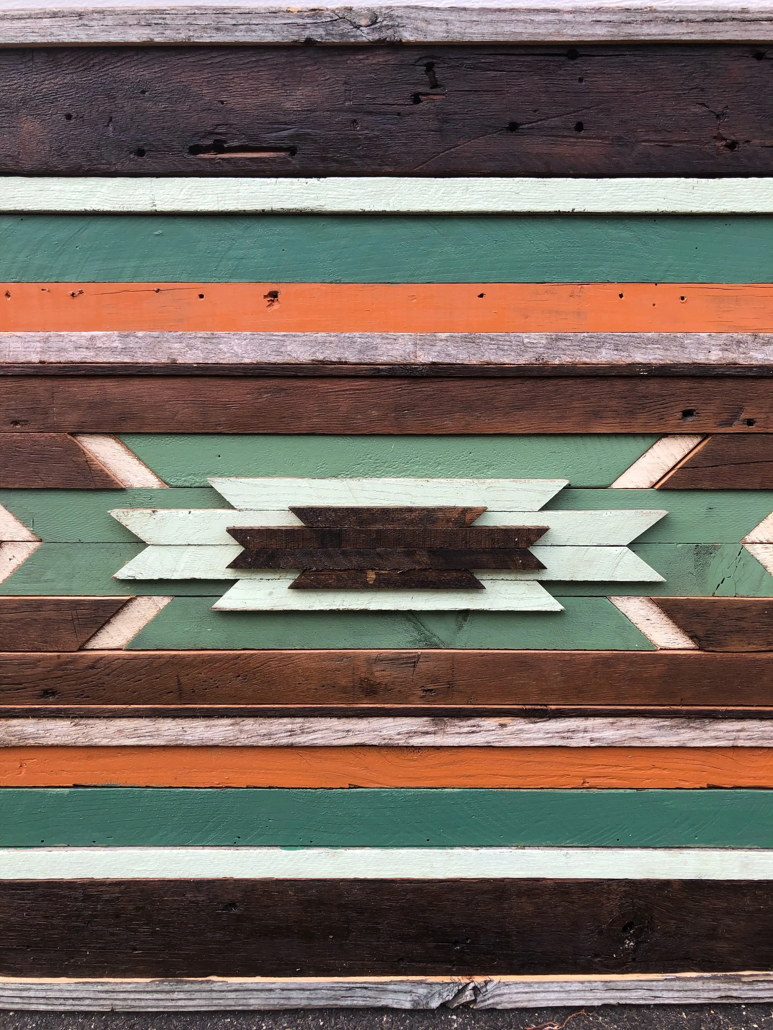 1 of 3 completed for my biggest custom order yet! 

Now imagine a neon sign with the words &ldquo;Coffee&rdquo; and &ldquo;Bar&rdquo; at the top and bottom. How freaking sweet this will look!!! 

#salvagedwood #woodworker #woodart #upcycle
