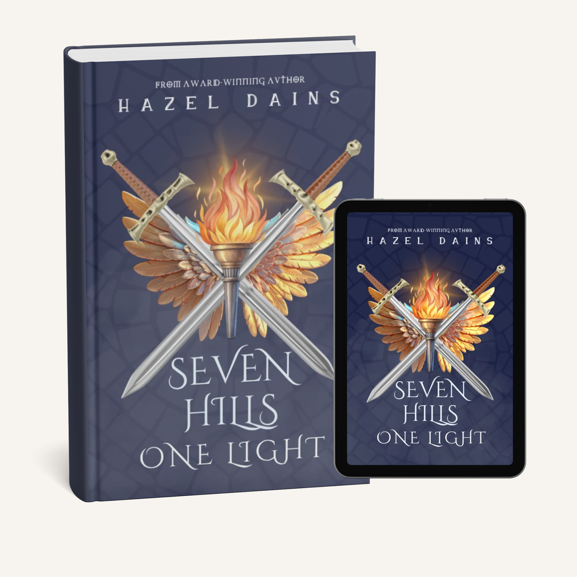 "Seven Hills" by Hazel Dains. Special Edition cover designed by Lyndsay Stanley