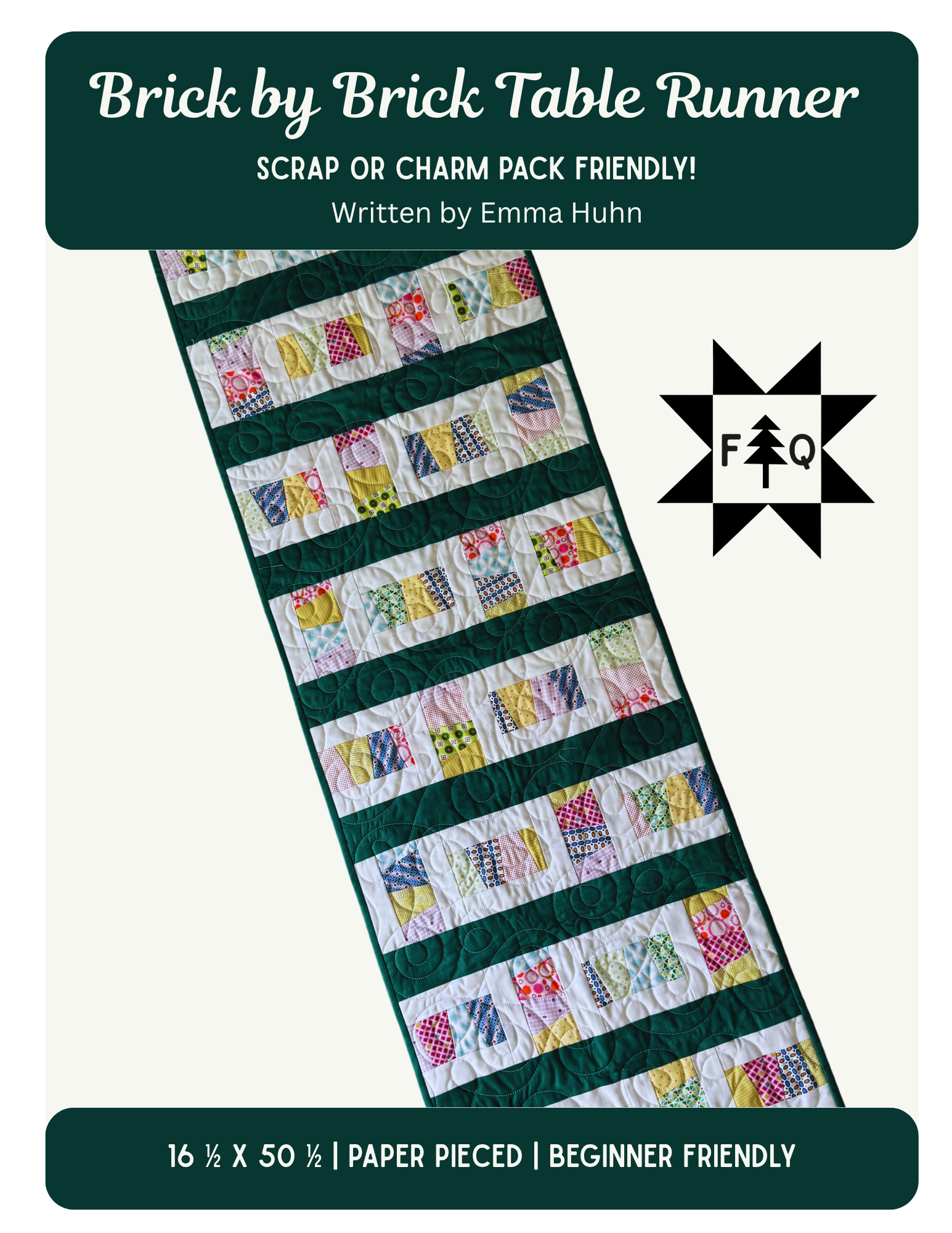Brick by Brick Table Runner  - DIGITAL DOWNLOAD