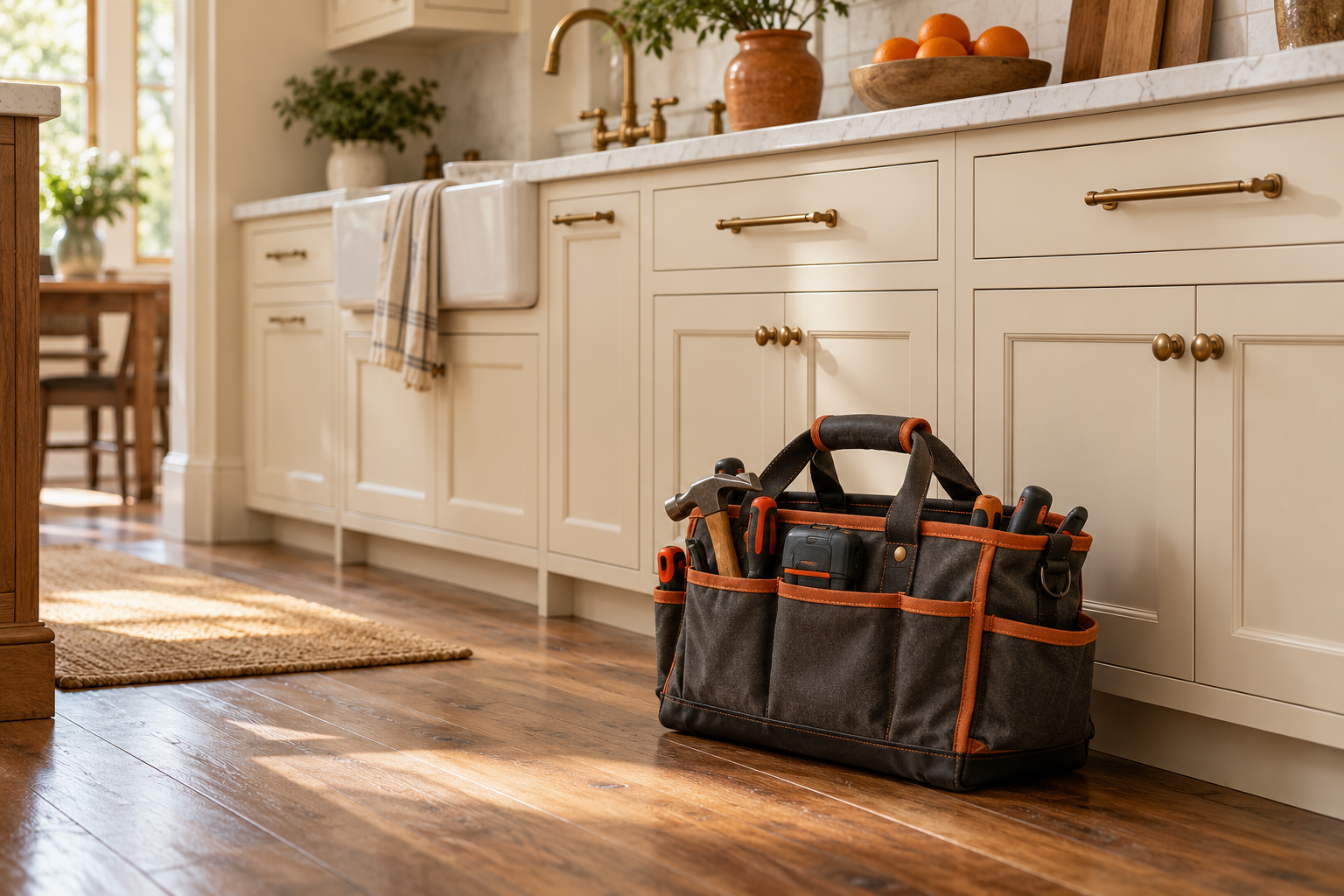 Tool bag ready beside the kitchen cabinet.png