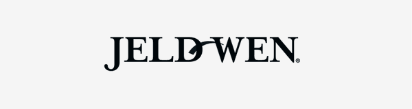 Jeld-Wen logo in black text on a white background.
