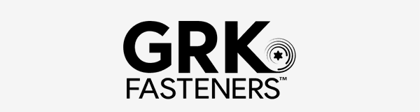 GRK Fasteners logo with black text on a white background