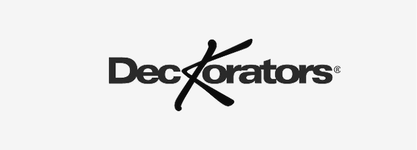The Decortators logo with stylized lettering.