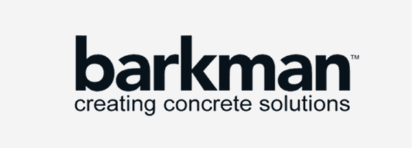 Barkman logo with the tagline "creating concrete solutions"