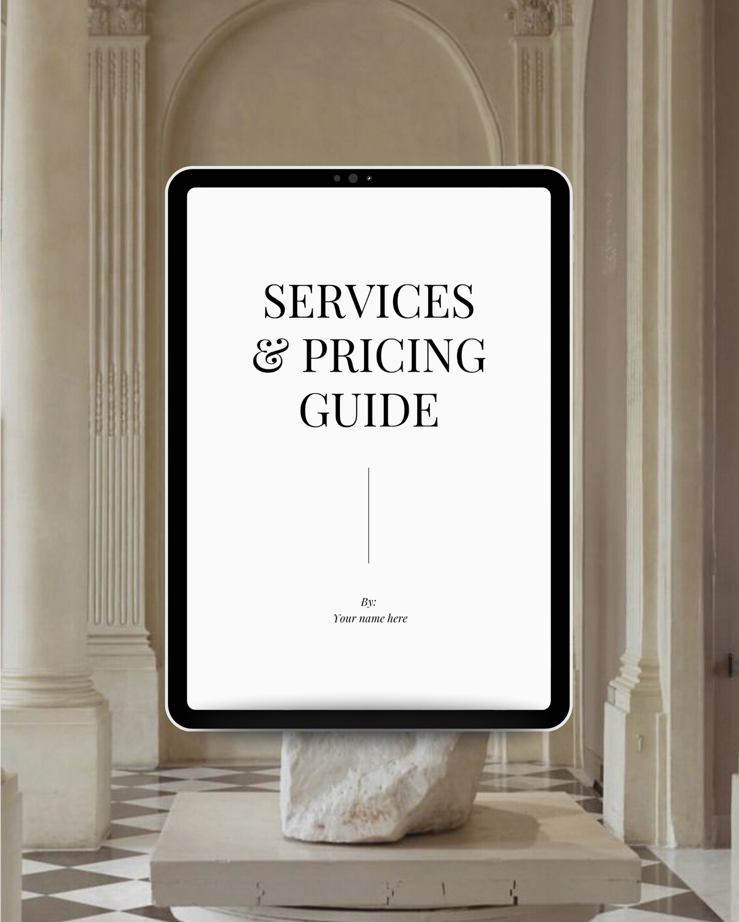 price guide template, pricing guide canva, canva price list, services guide, business pricing kit,