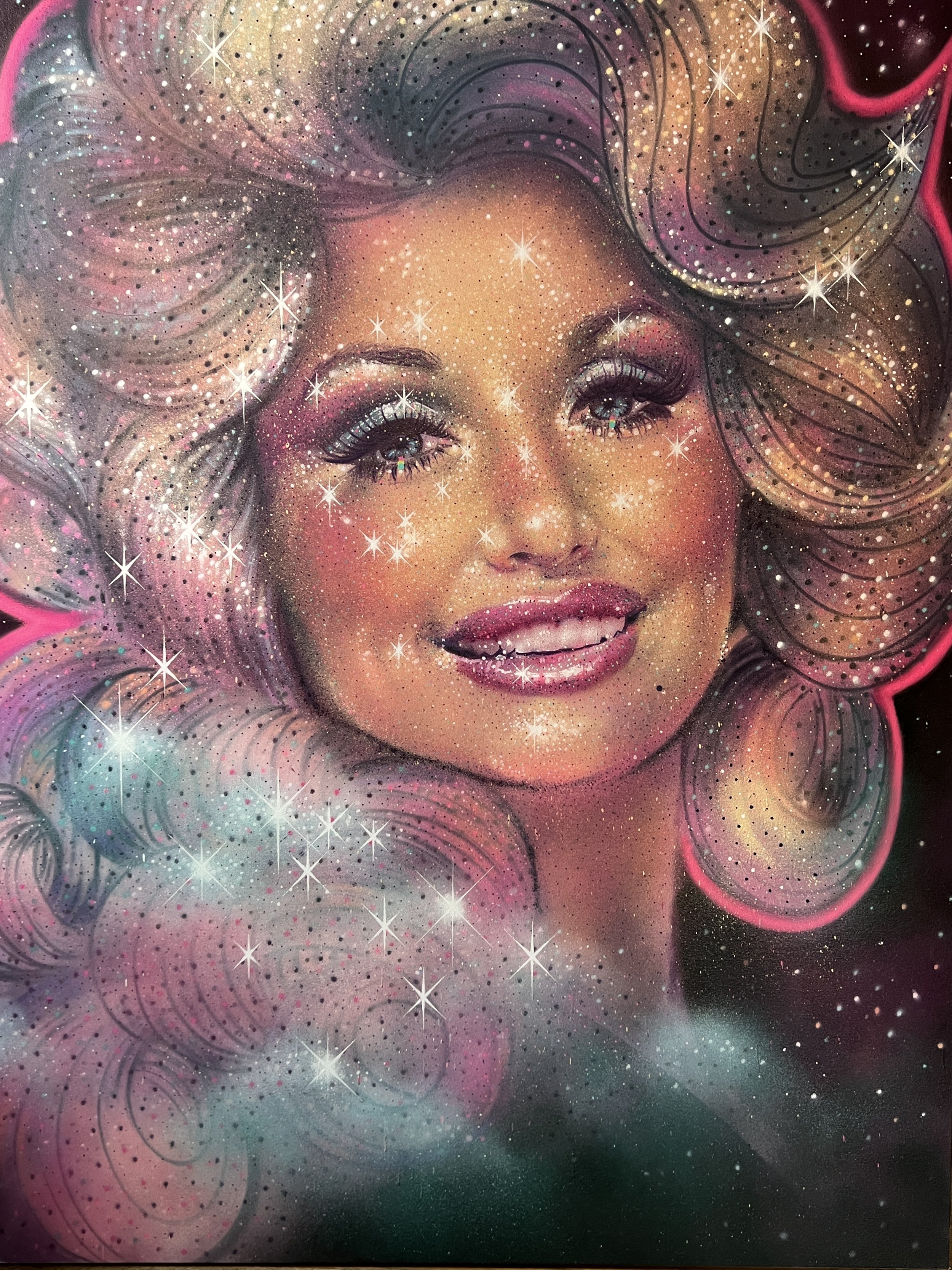 Dazzling Dolly Hand Signed Giclee