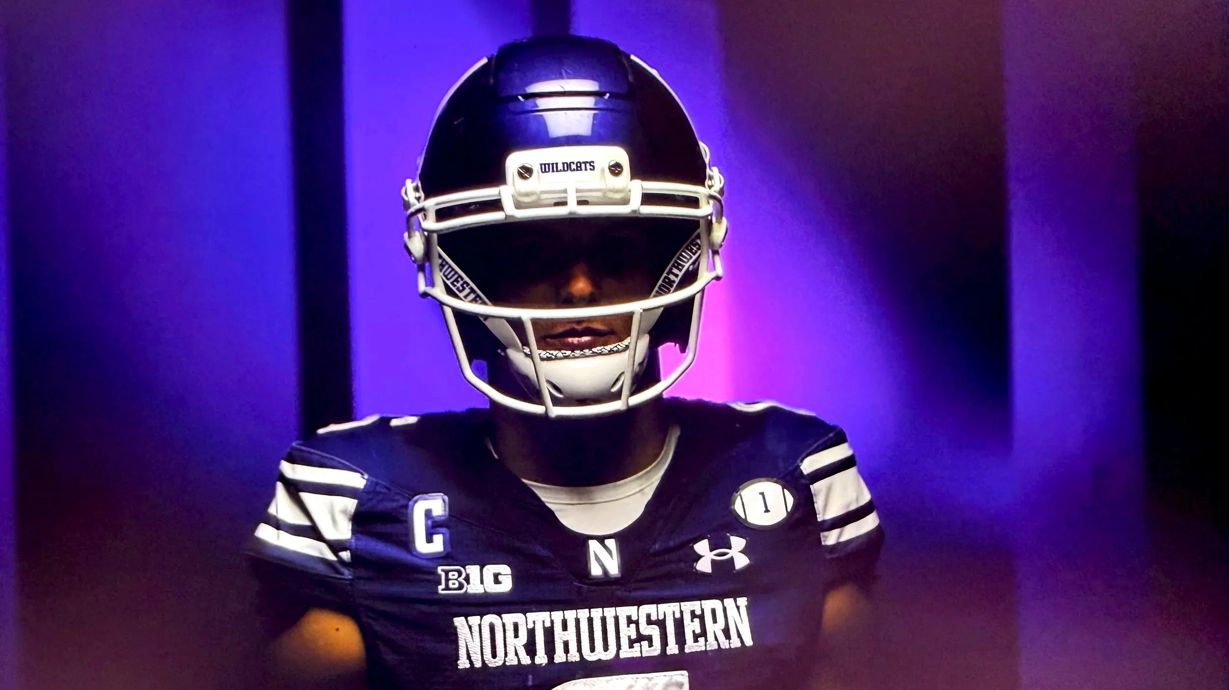 Northwestern University Football player intro's pre-tape
