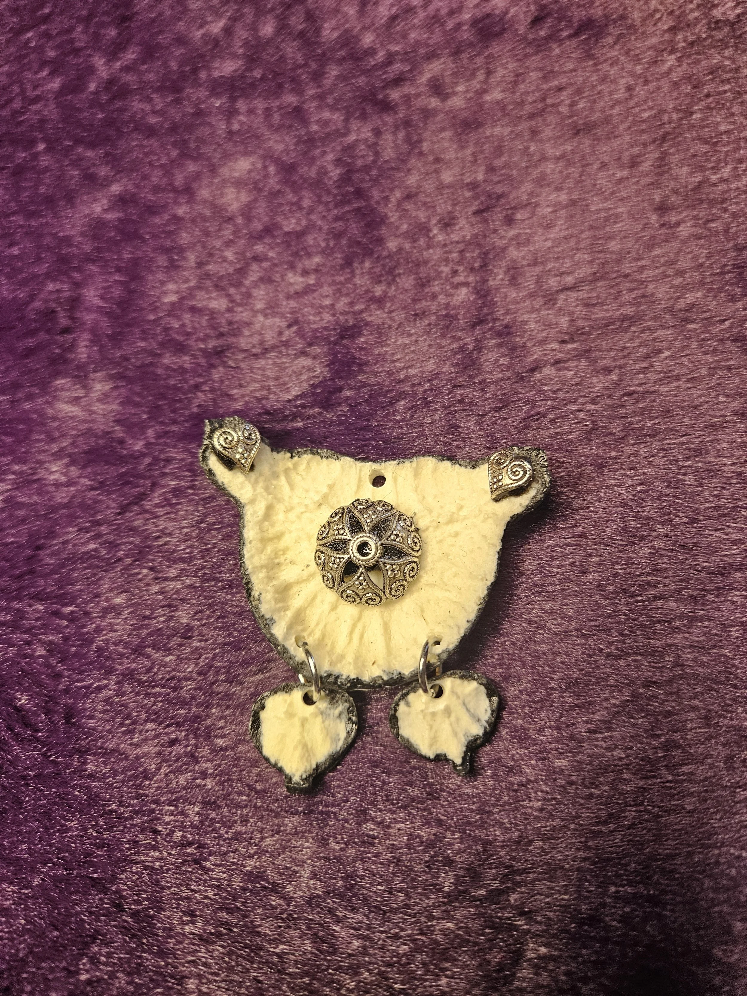 Bone Disk Charm