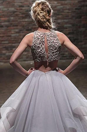 haley paige two piece Bridal Fashion Week   Hayley Paige Spring 2014
