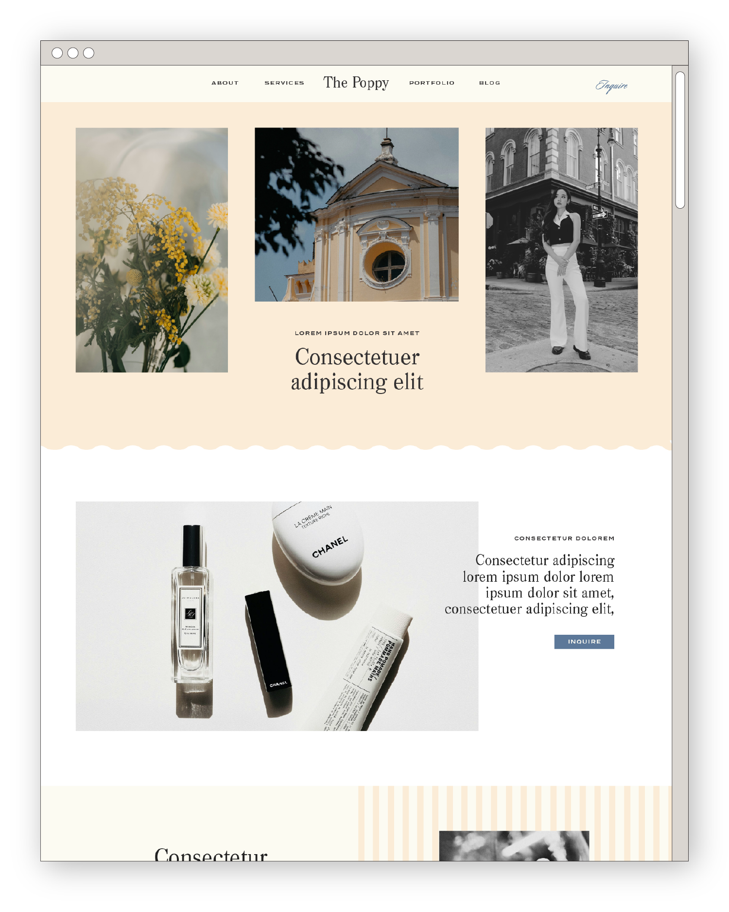 The Poppy website design by Creme Brands