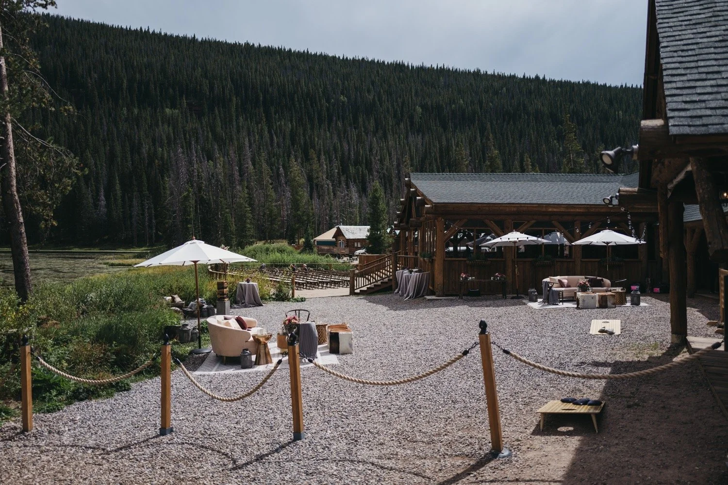 Exterior of Piney River Ranch wedding