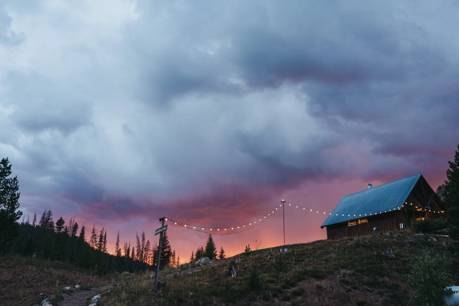 Sunset views at Piney River Ranch Colorado