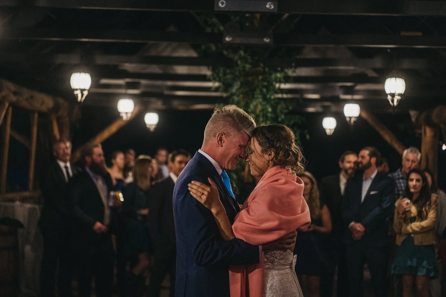 Wedding reception dancing at Piney River Ranch