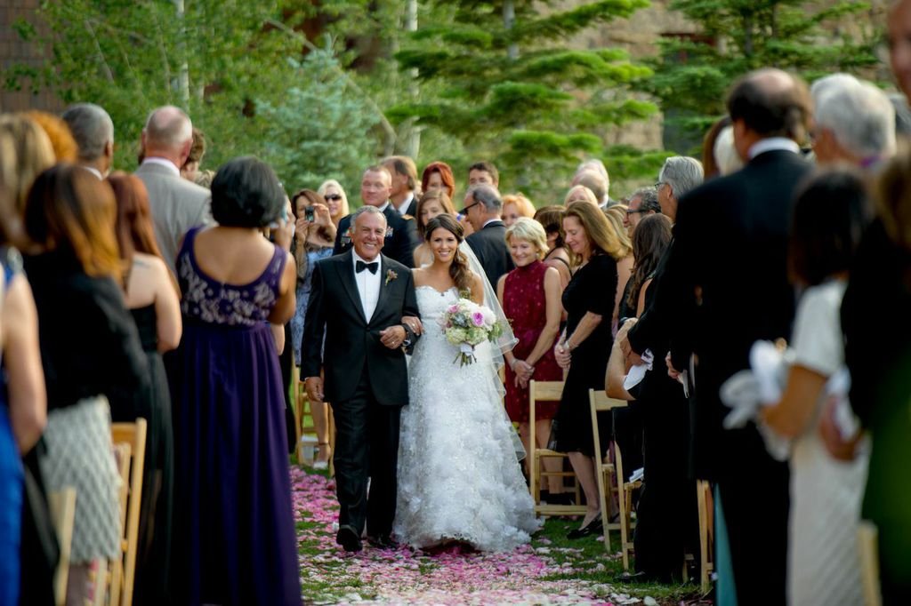 outdoor wedding ceremony at Ritz Carlton Bachelor Gulch