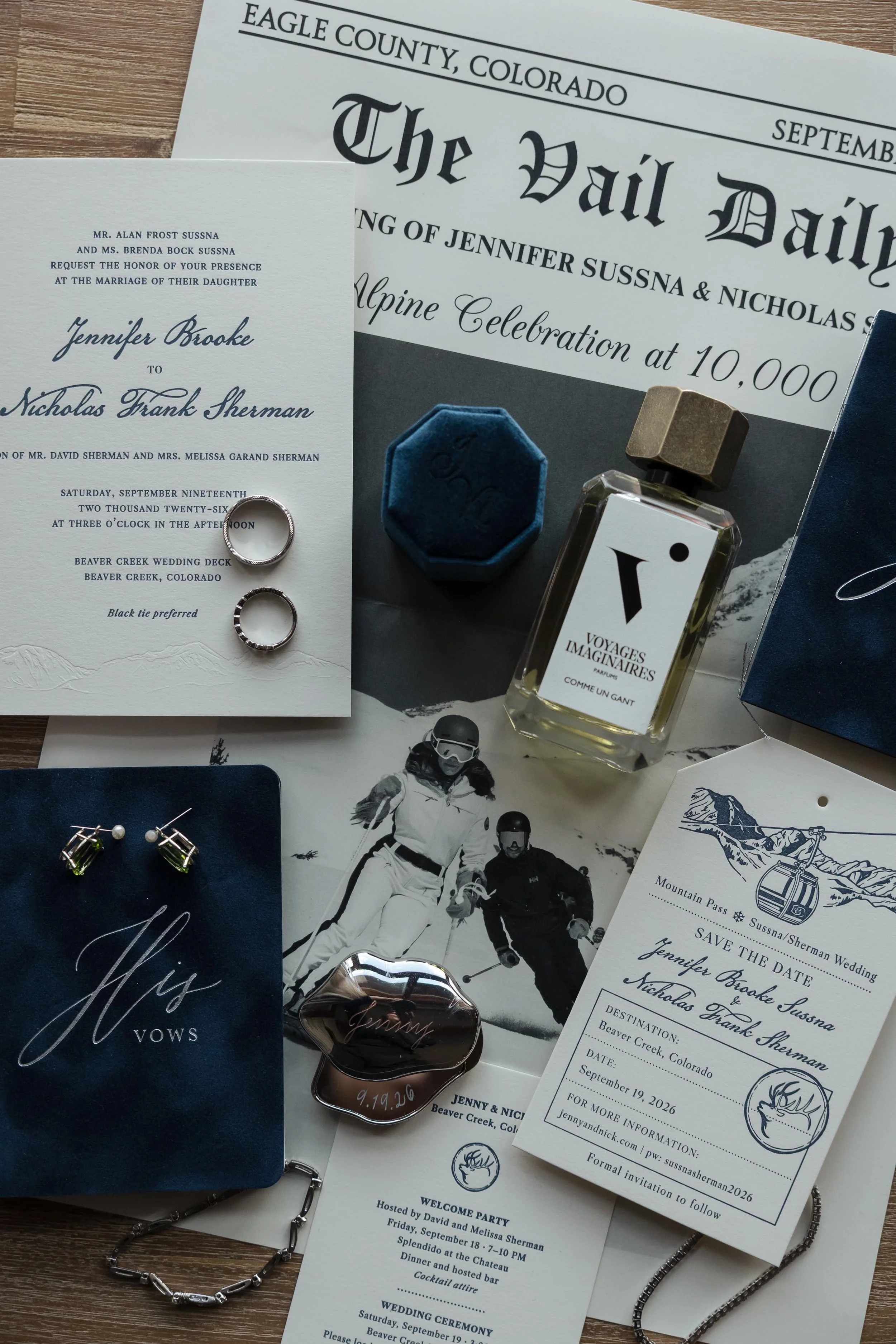 expertly designed wedding stationary by karli and co