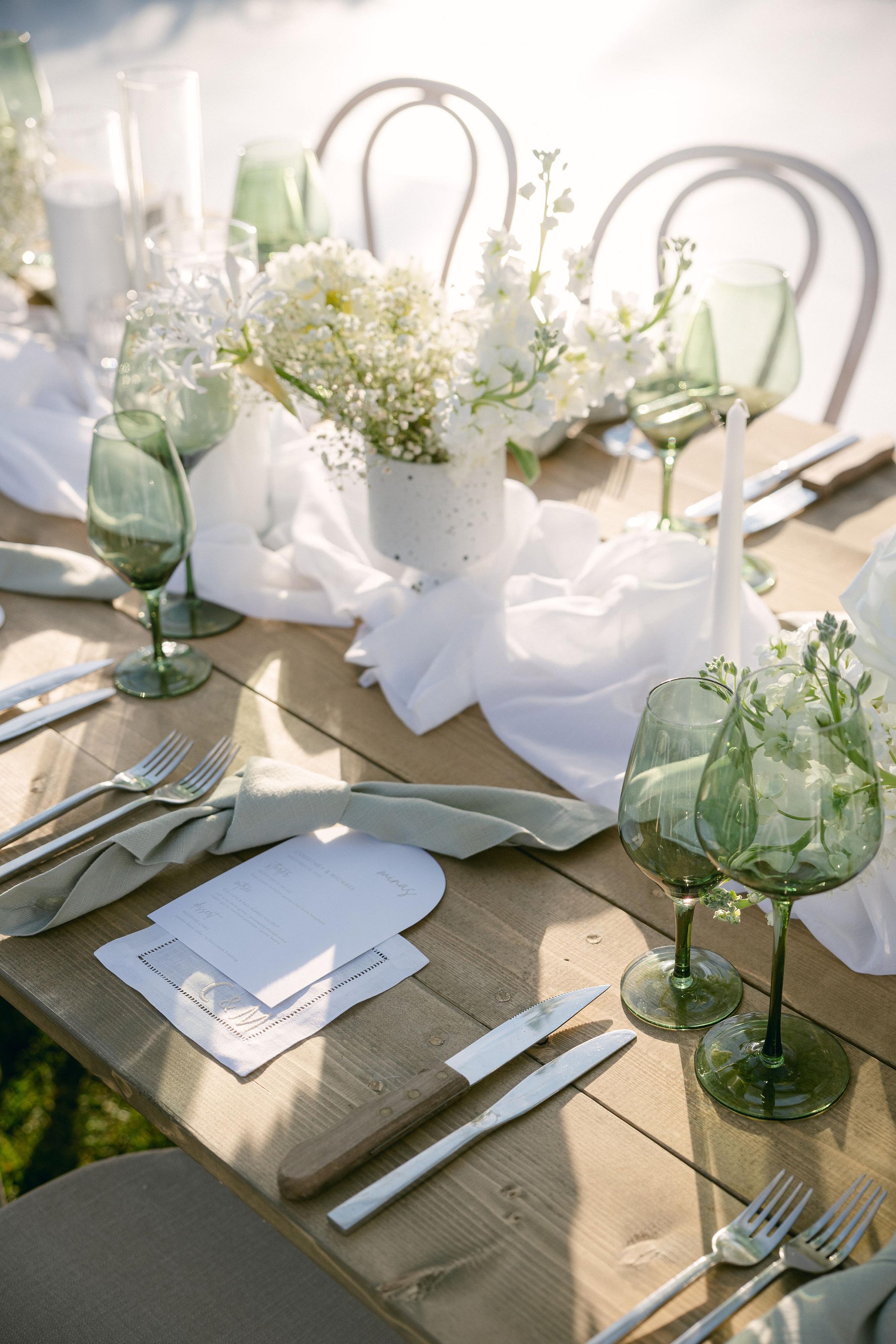 modern menu stationary for a luxurious wedding in steamboat springs colorado