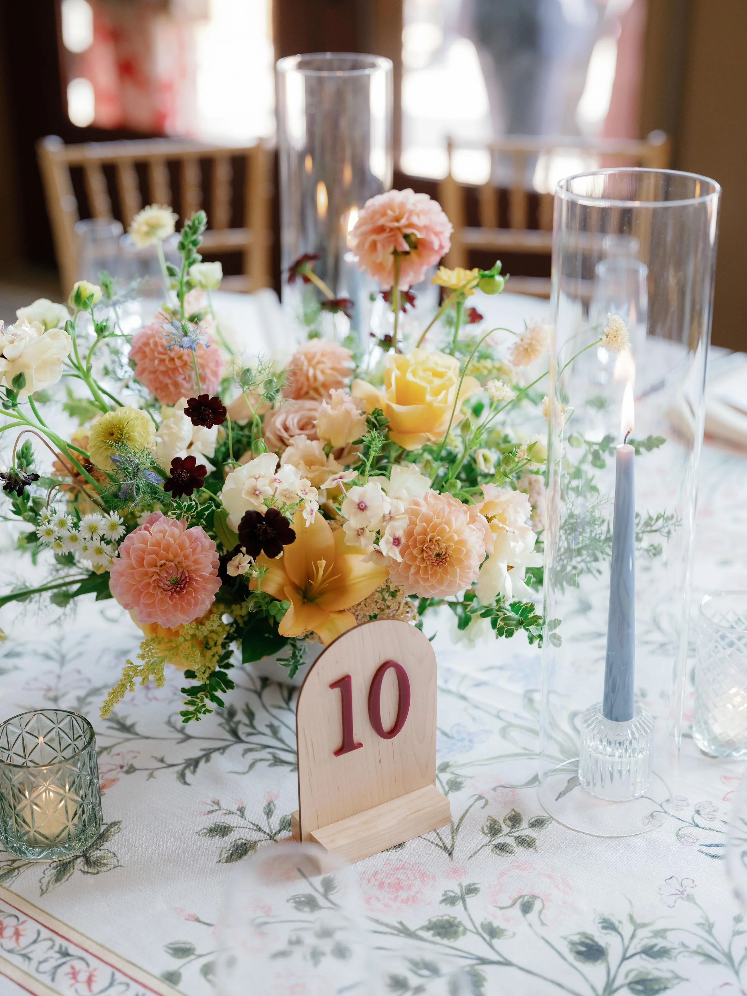 expertly designed natural wedding decor in beaver creek