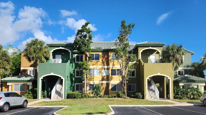 South Florida multifamily property with tile roofing