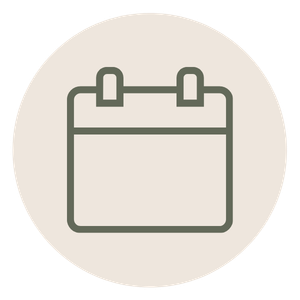 Calendar icon representing therapy scheduling and appointments