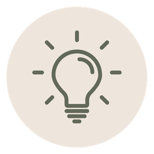Light bulb icon representing insight and personal growth