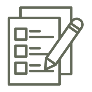 Checklist icon representing couples therapy assessment and preparation