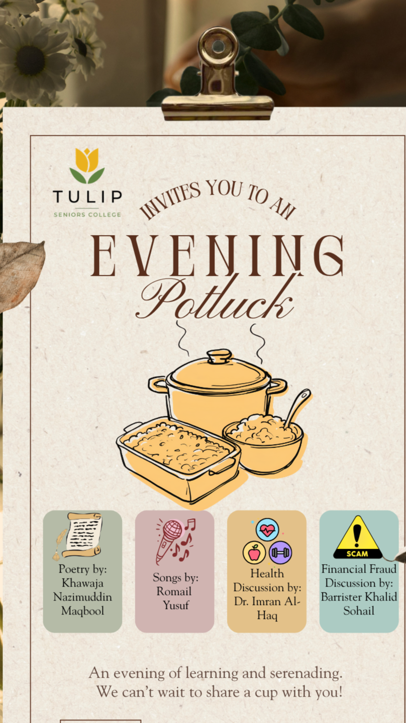 Evening Potluck + Poetry, Songs & Education