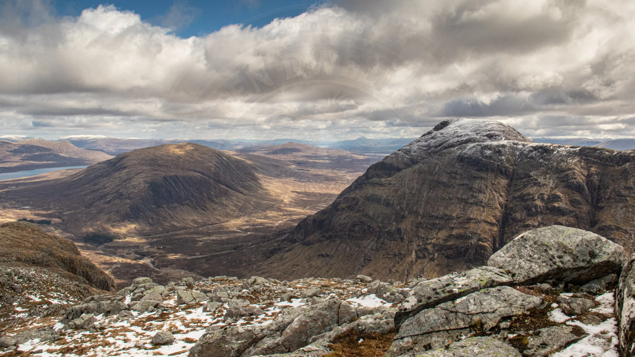 Looking down to Rannch Moor
