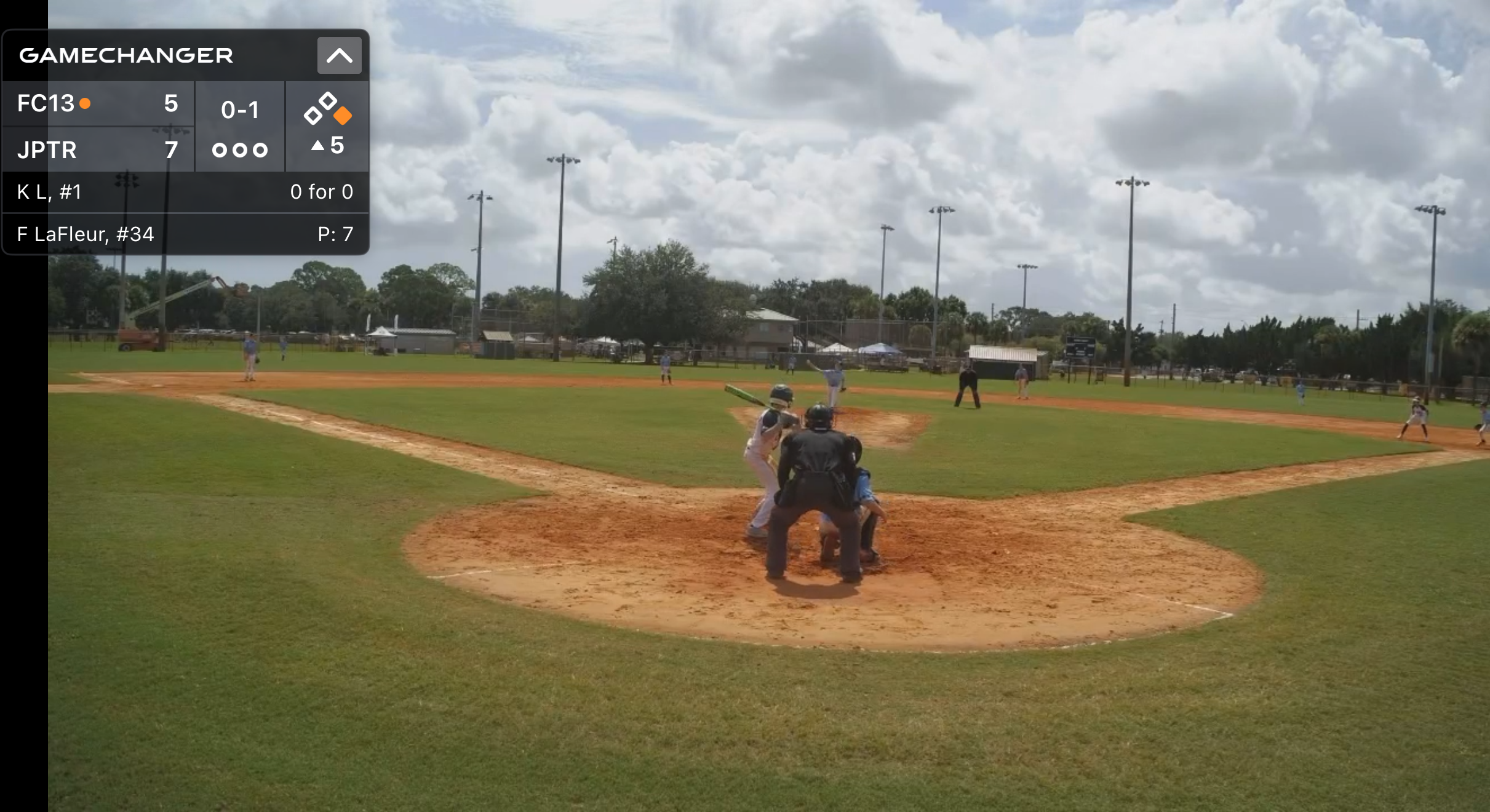 Jupiter Hammerheads pitcher on the mound during a 13U tournament game in Port Saint Lucie, Florida.