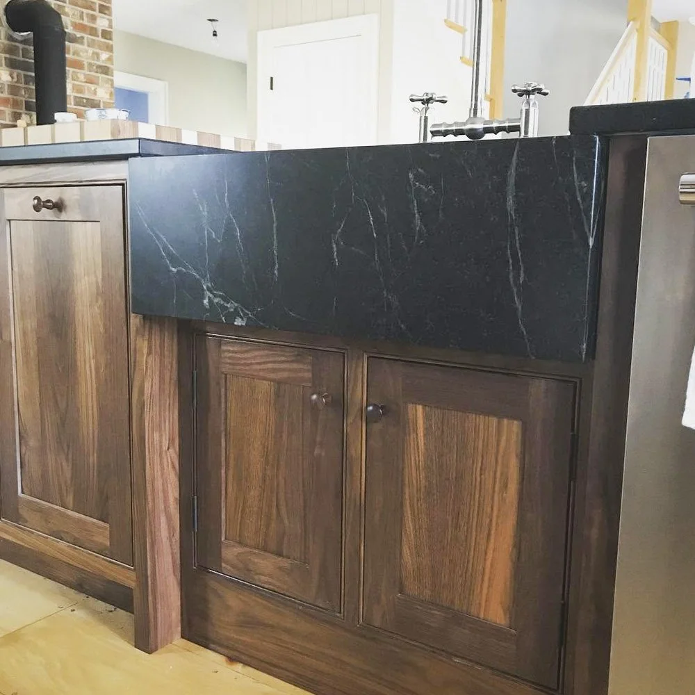 Walnut Island with Soapstone apron sink.jpg