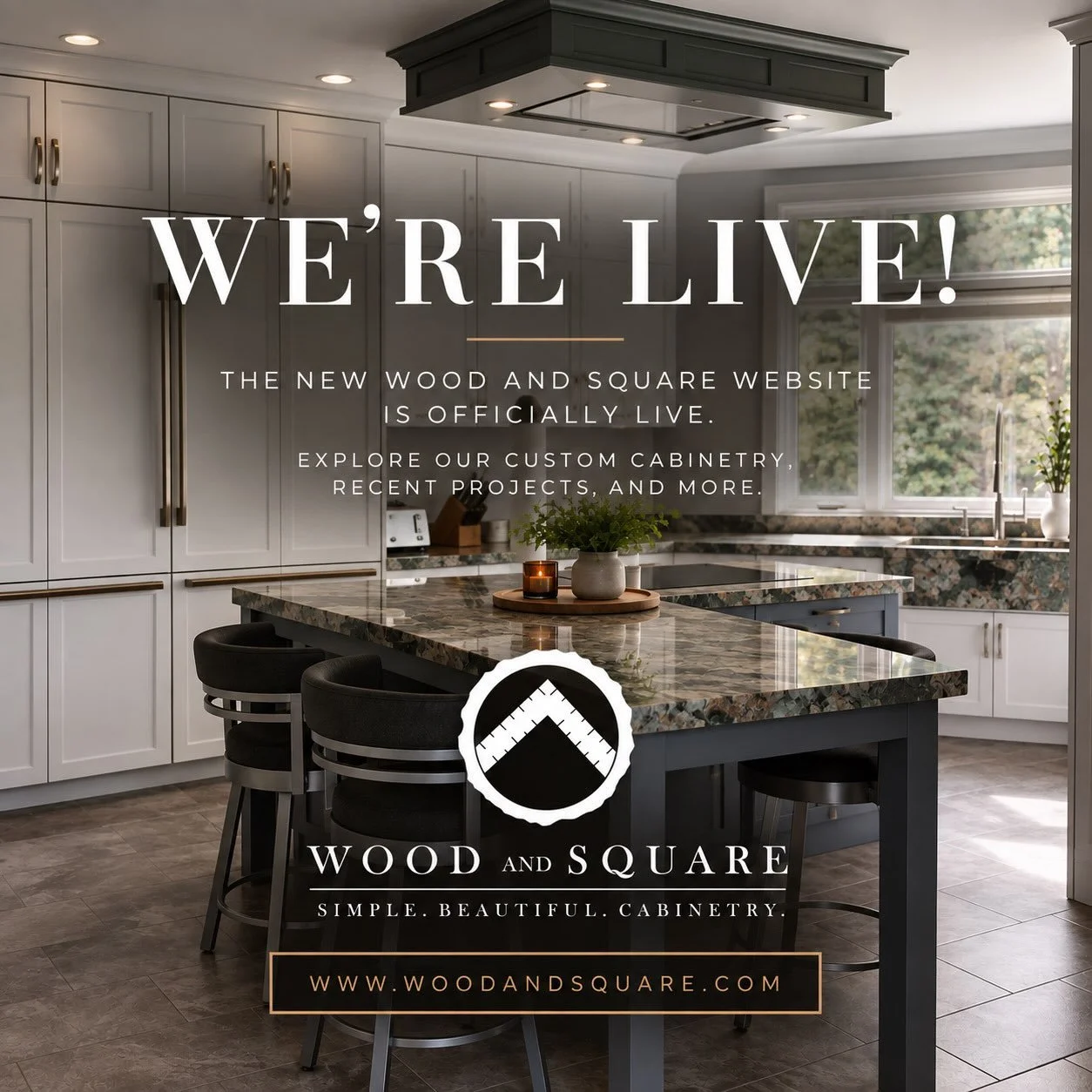 WE&rsquo;RE LIVE!

The new Wood and Square website is officially live!

We&rsquo;ve created a new online home where you can learn more about Wood and Square, explore our custom cabinetry, furniture and recent projects, and get a closer look at the cr