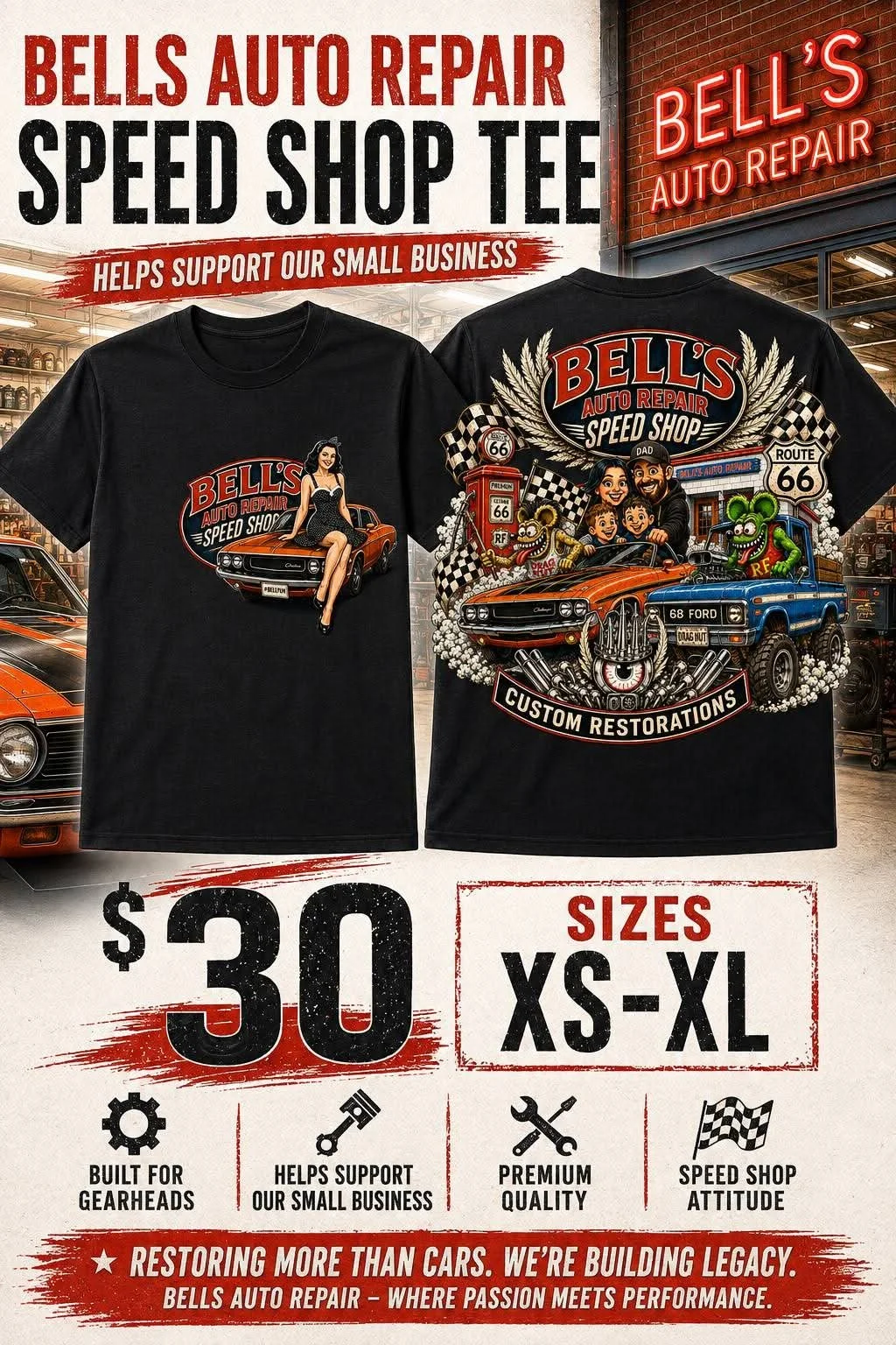 Limited Edition Bellsfam T-shirt.