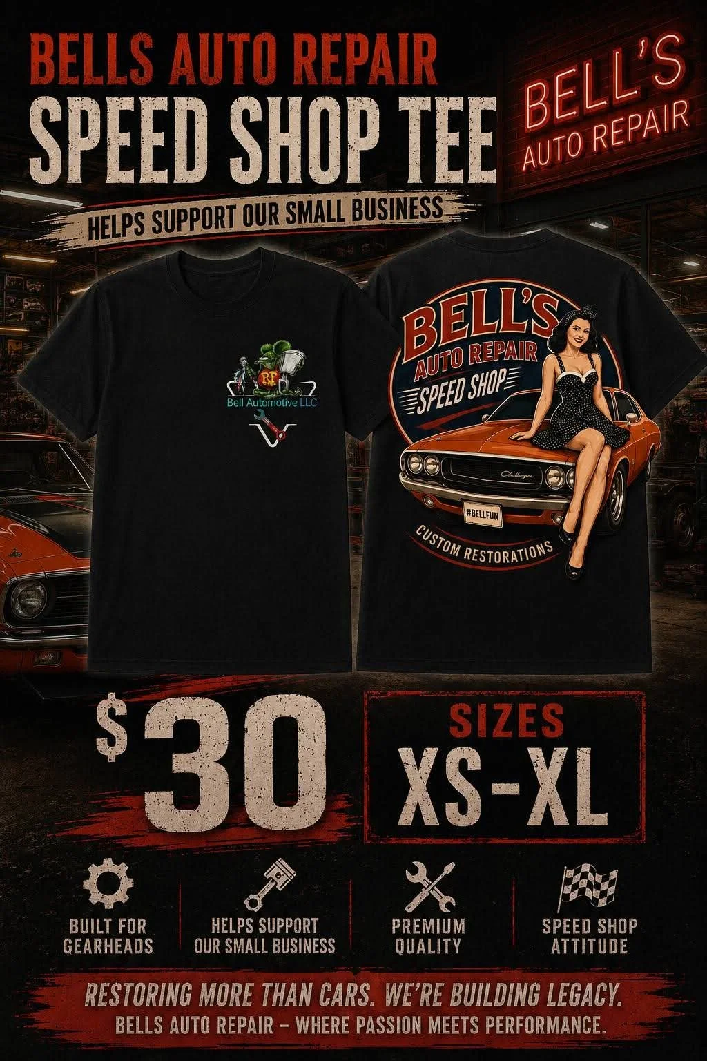 Bells Speed Shop T-Shirt