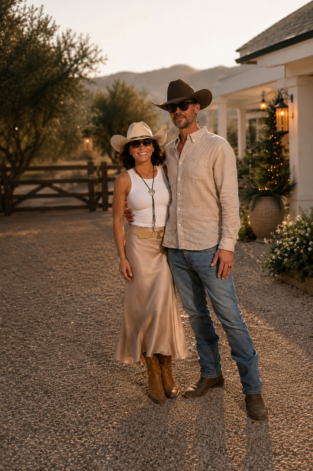 Couple at Ranch Job Site