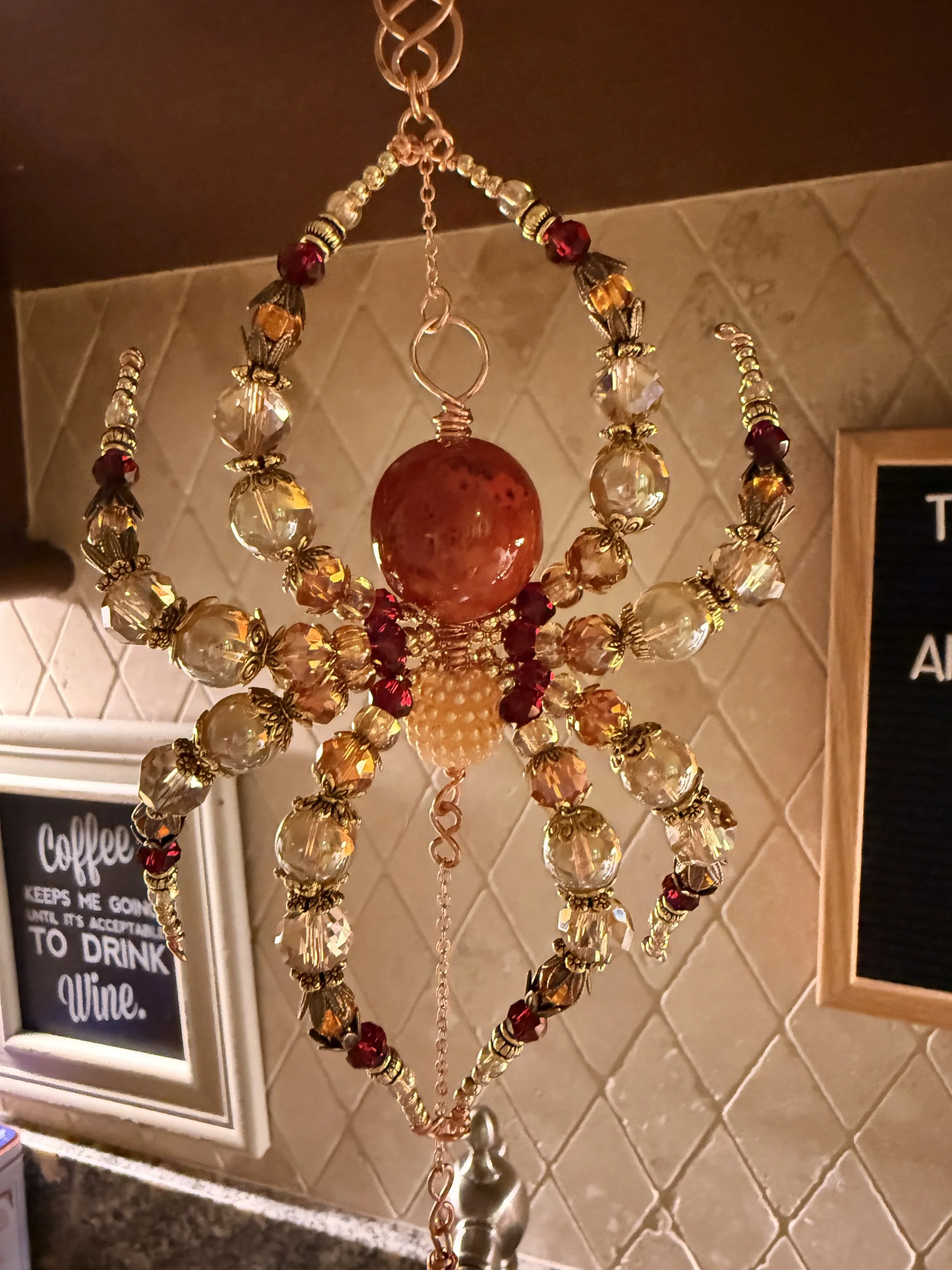 Tomato Spider suncatcher