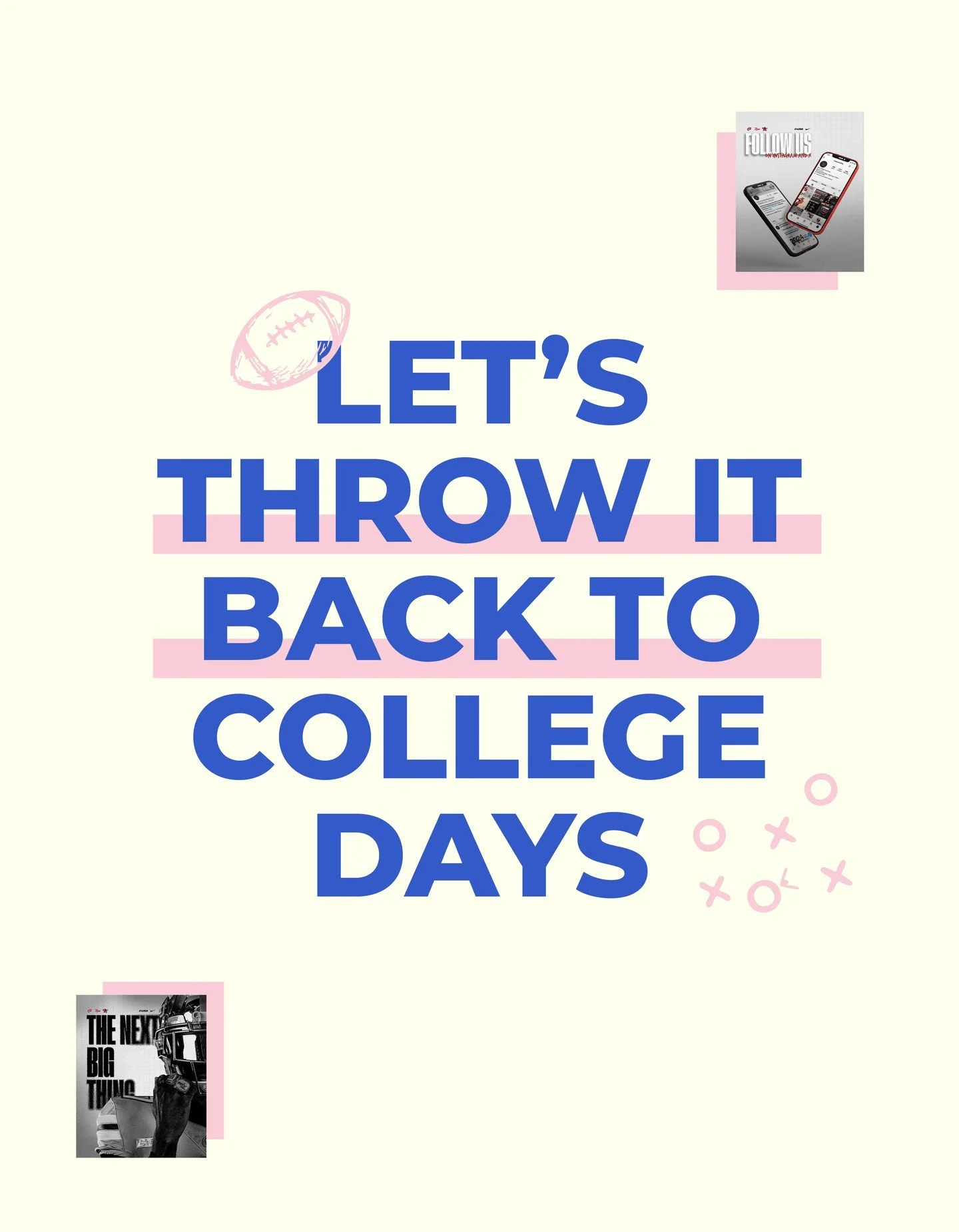 Let&rsquo;s throw it back to college design days! 🏈

Before I was building mini brands and handling digital management for founders, I spent endless hours creating fast-turnaround sports graphics, roster sheets, and game-day collateral.

Designing h