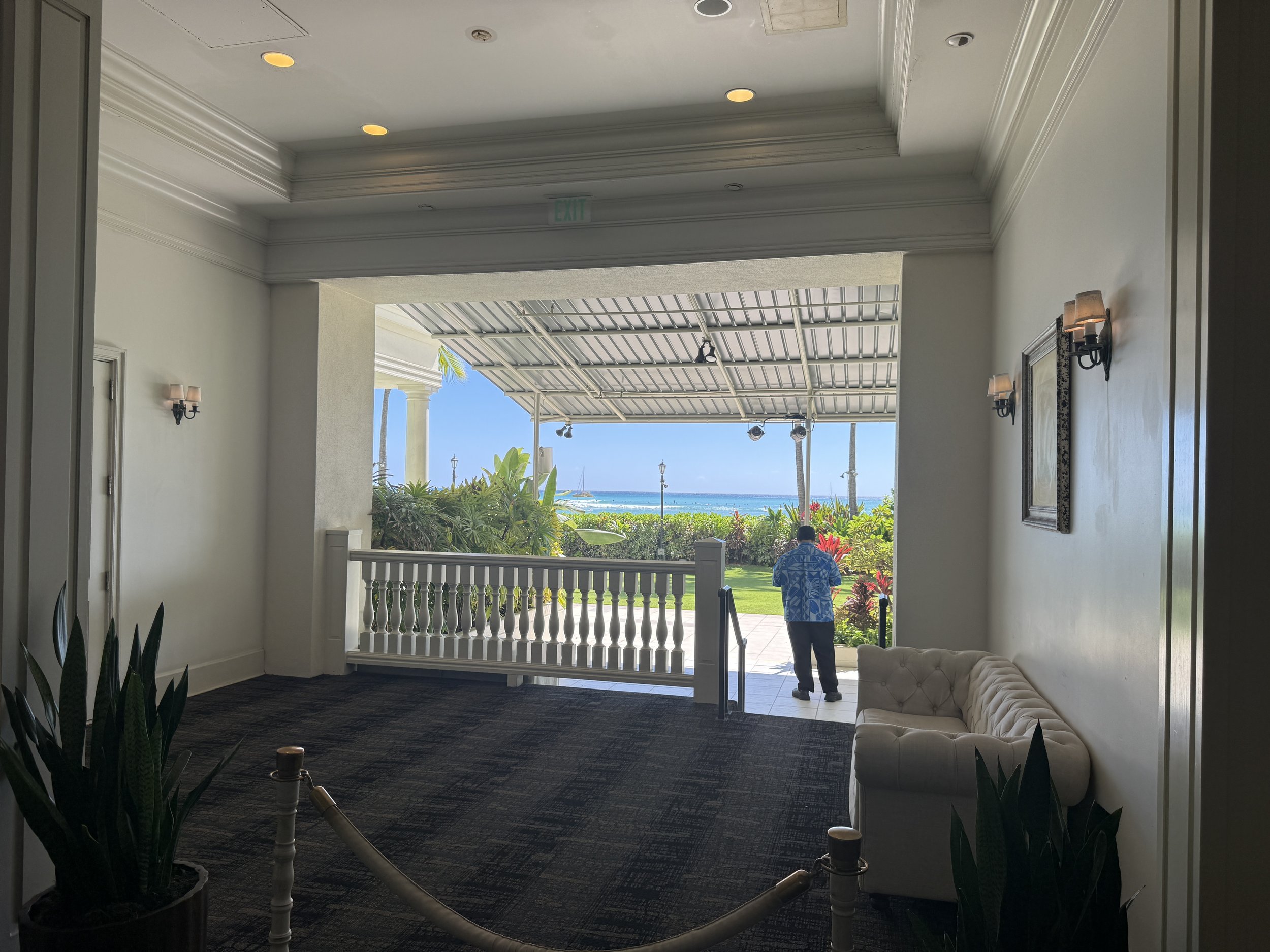 The beach is calling but I need to find my room.