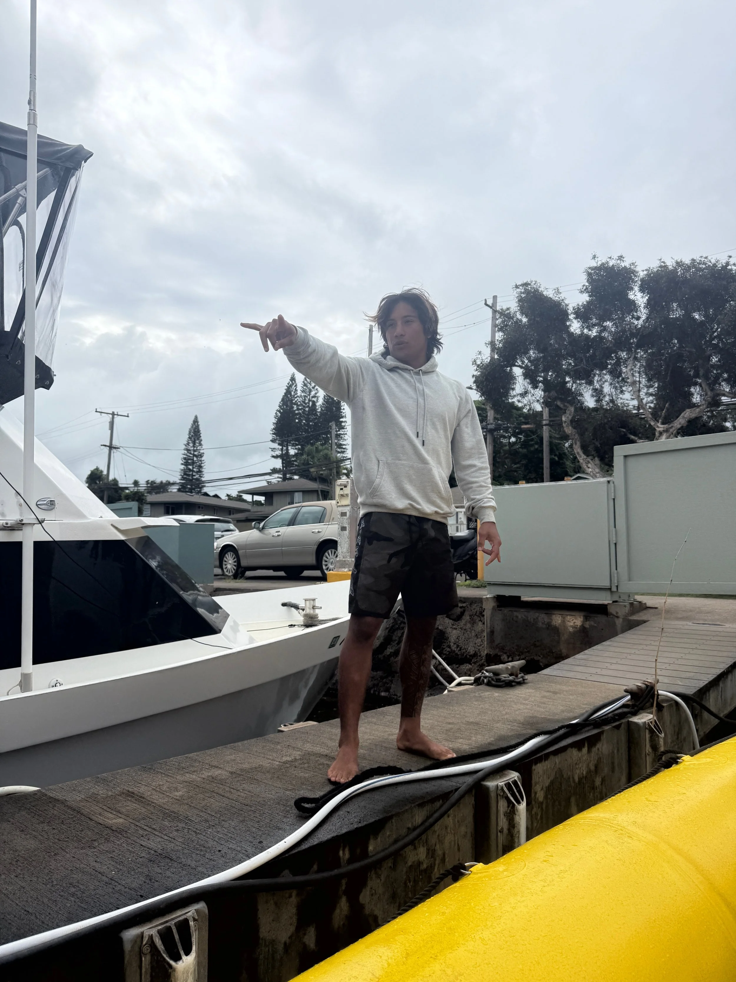 Captain Tyler (grandson to a friend who recommended the tour to me).