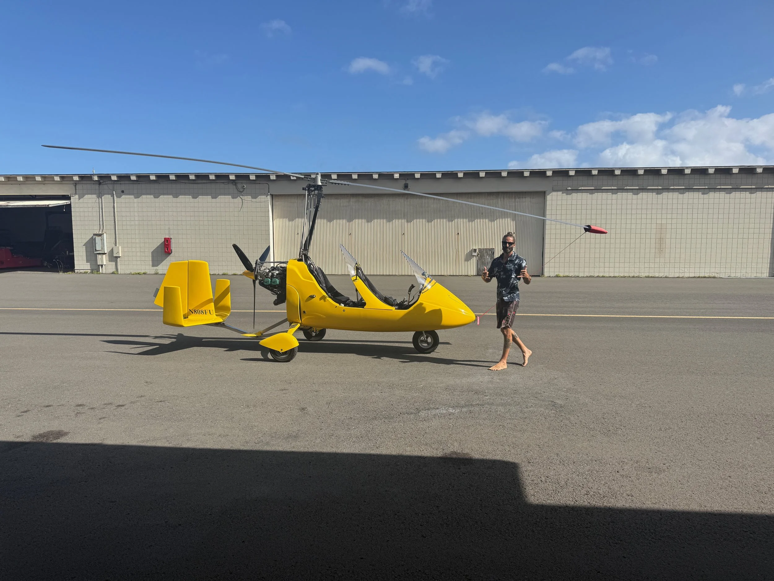 It's more like an open air helicopter or Trike