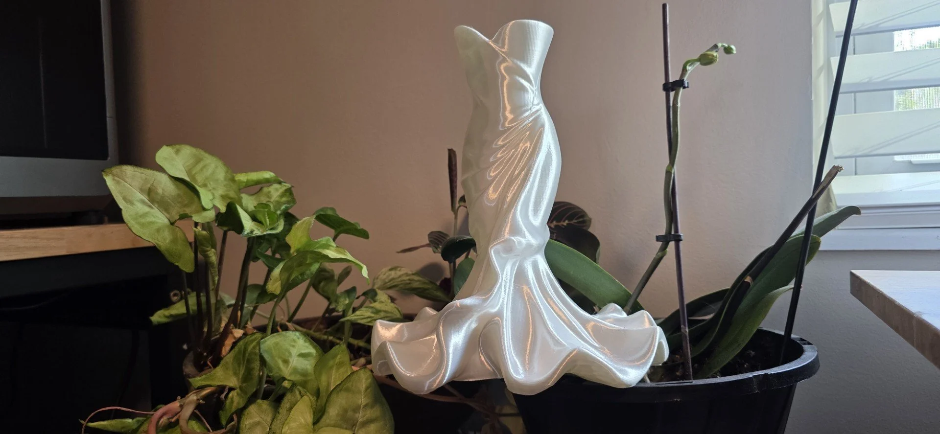Wedding Dress Centerpiece Vase