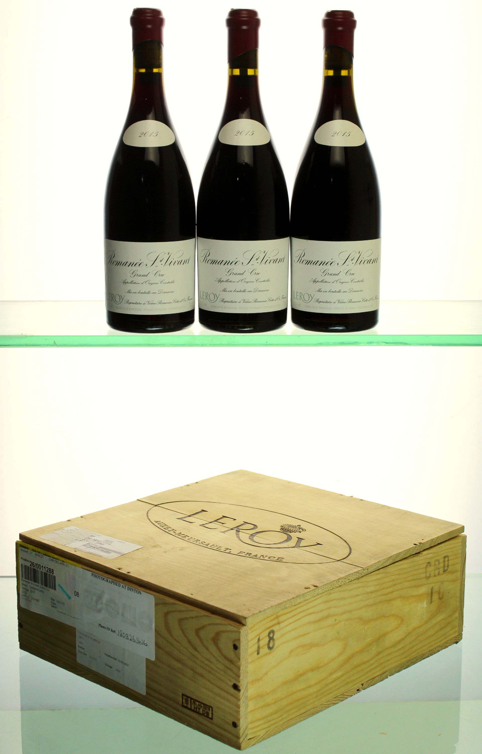 Domaine Leroy Romanee St Vivant Grand Cru 2015 in OWC