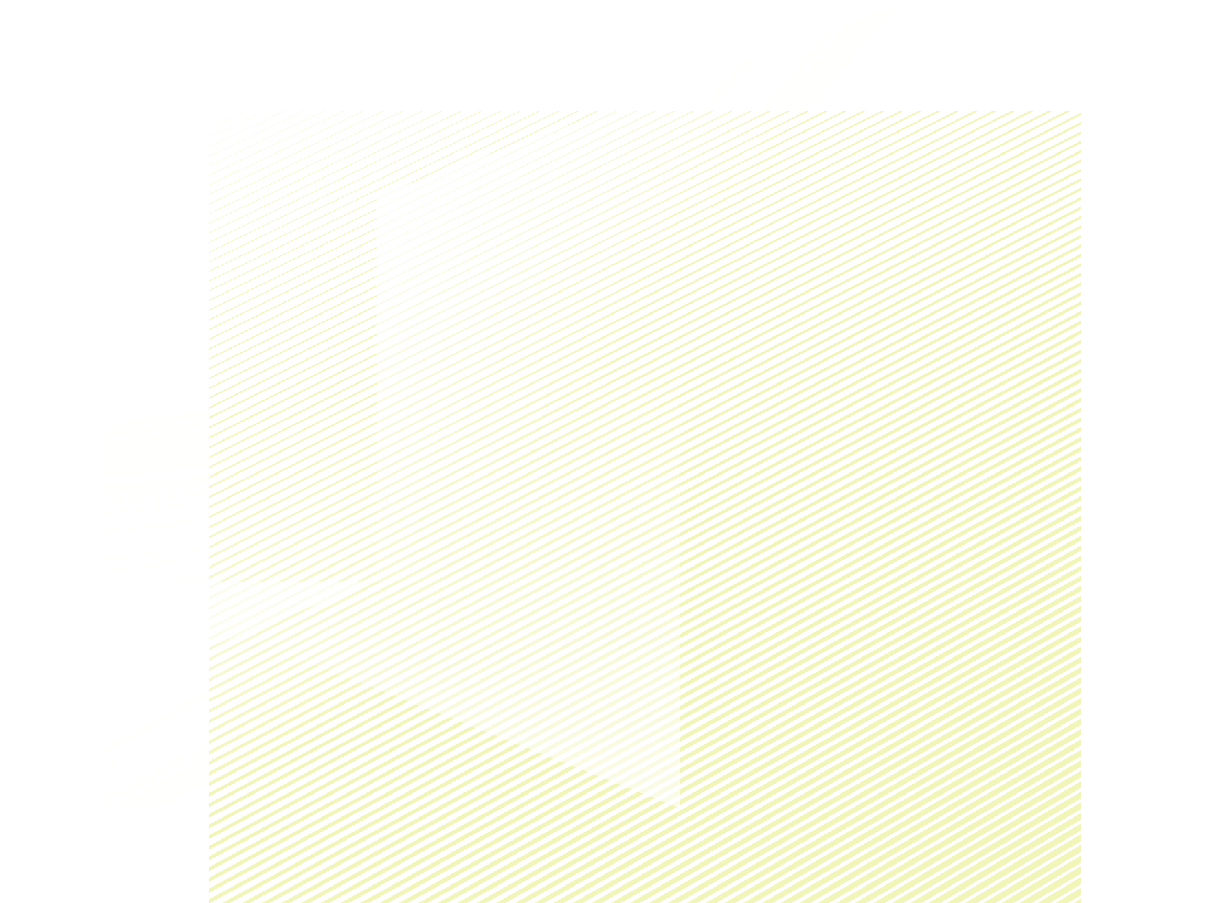 Grafisches Design eines Lautsprechers mit Schallwellen, in Gelb und Weiß auf schwarzem Hintergrund.