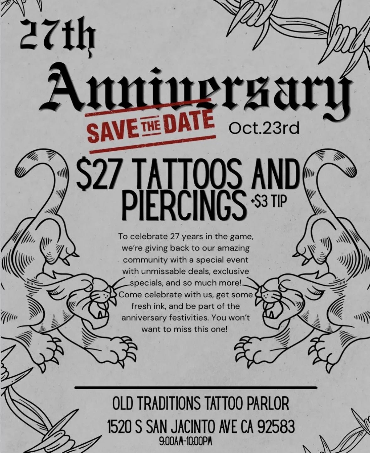 27th Anniversary Sale!