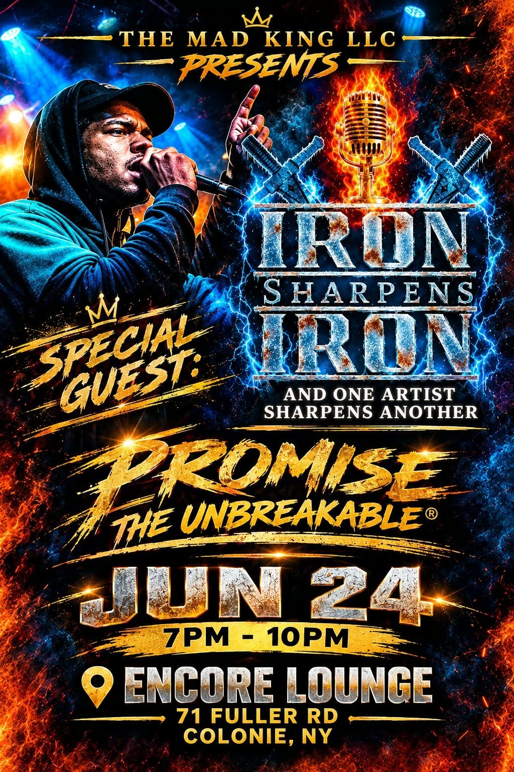 The Mad King LLC Presents: Iron Sharpens Iron Vol. 2 @ Encore Lounge