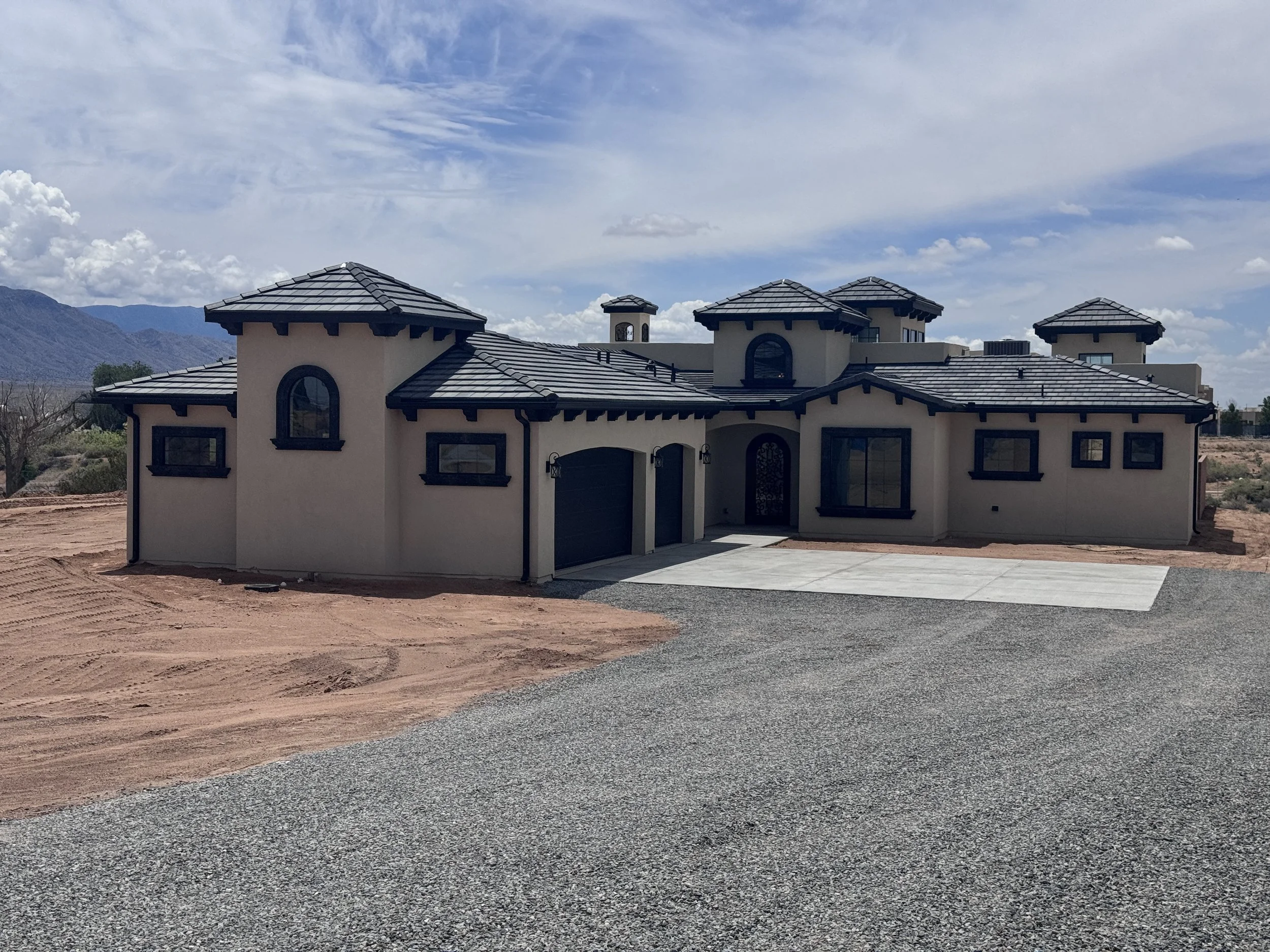 Custom built three bedroom two half bath with a three car garage