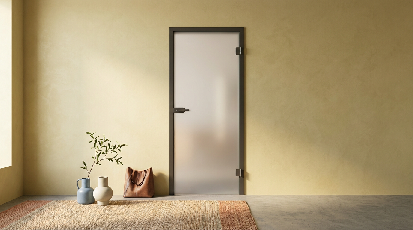 Frosted Glass Door