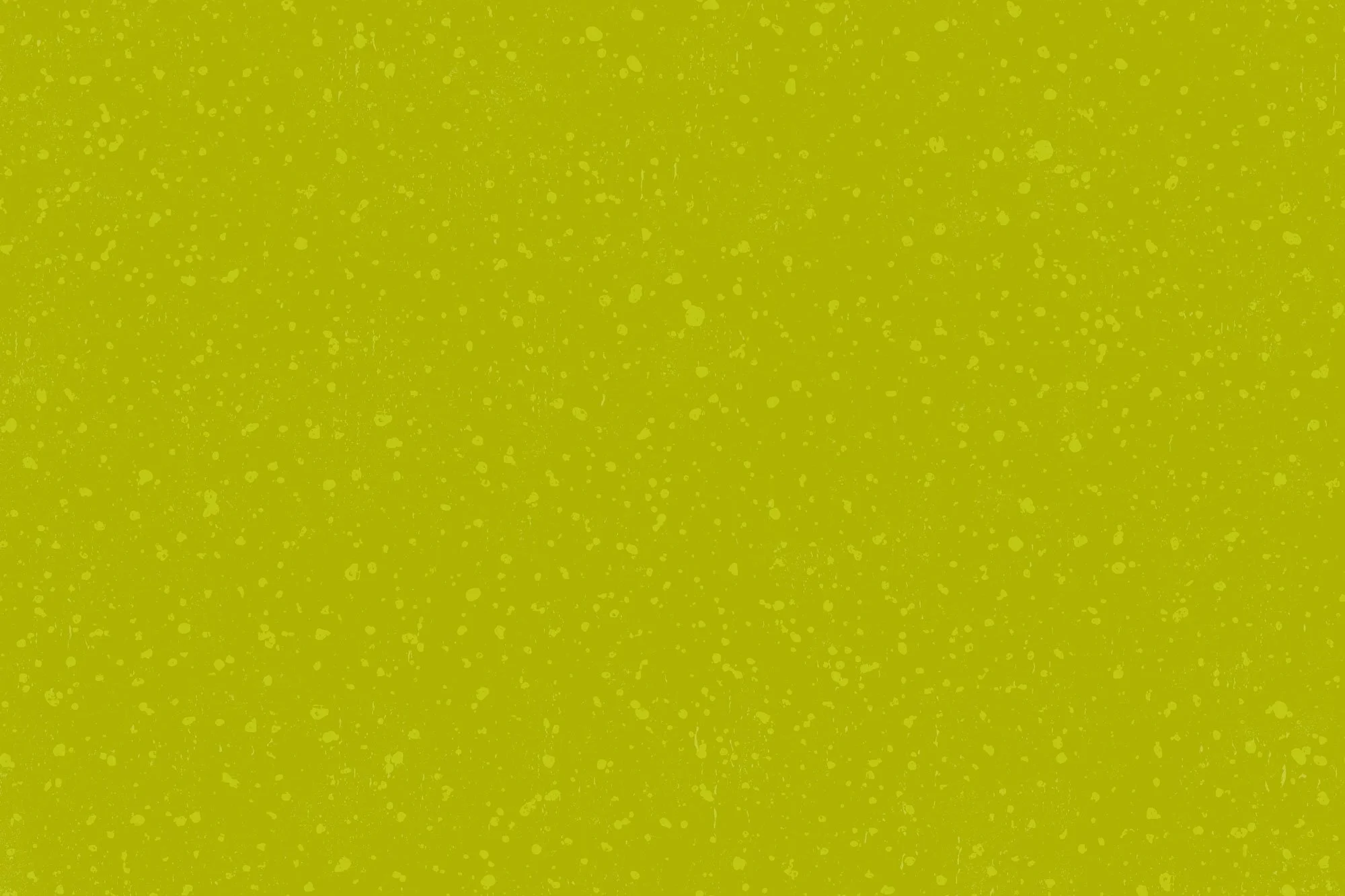 A vibrant lime green background with a splatter paint texture.