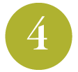 Green circle with the number 4 in white