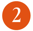Orange circle with the white number 2 in the center