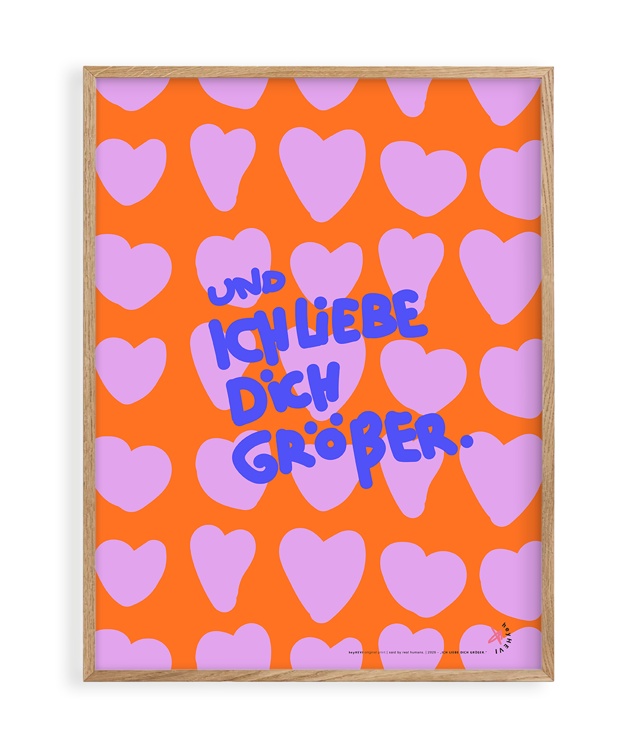 Und ich liebe dich größer.